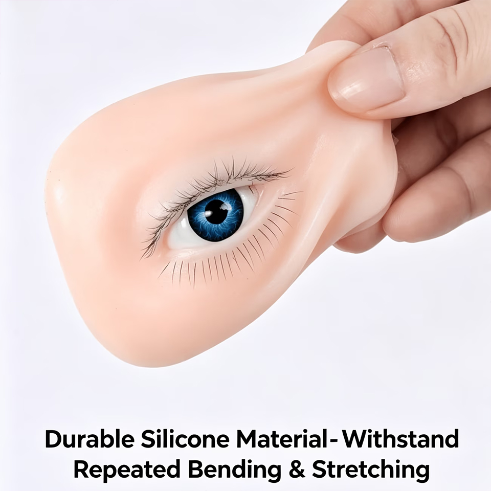Eyelash Extension Model - Modelo de Ojo de Silicona de