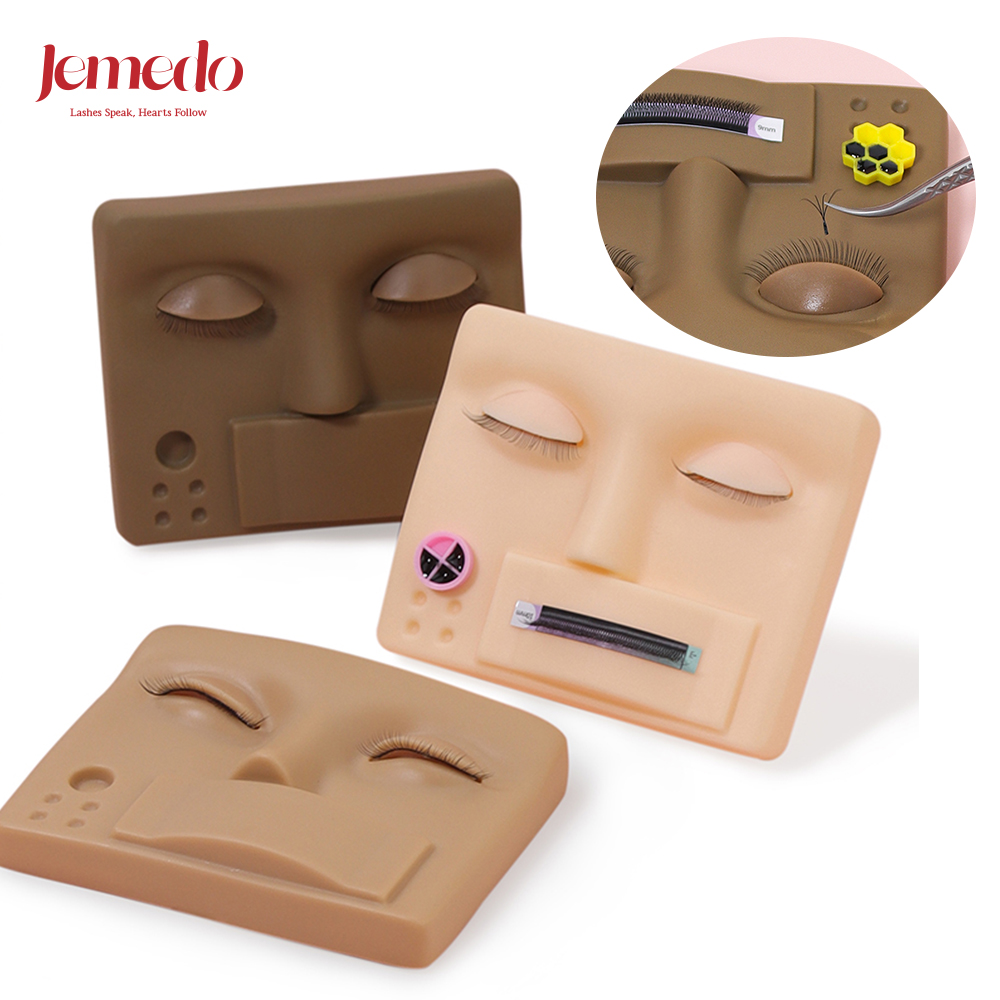 Eyelash Extension Model - JEMEDO Cabeza de práctica de silicona