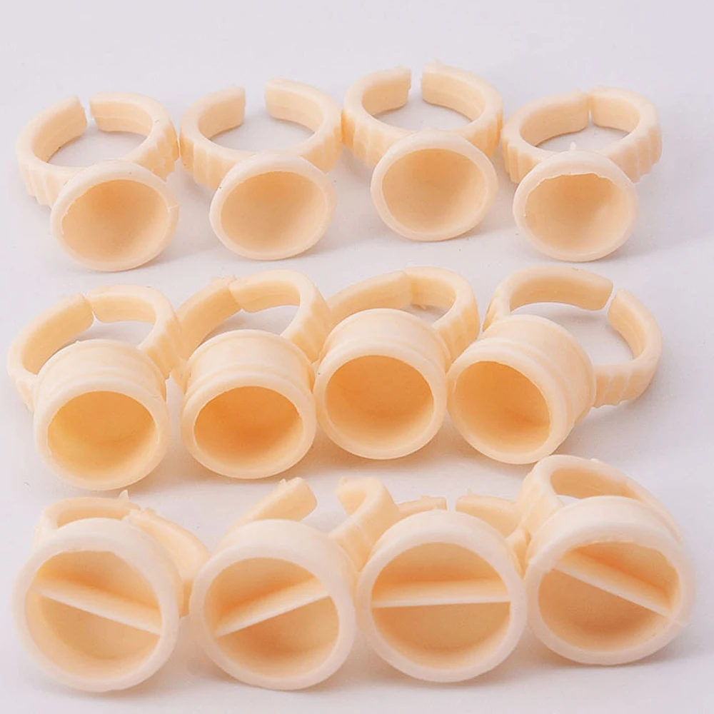 Eyelash Extension Permanent - 100 unidades de anillos de silicona