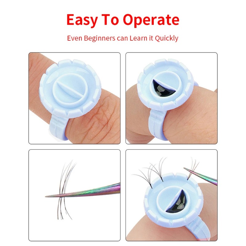 100 unidades de anillos desech - Eyelash Extension Guide reseña y precio