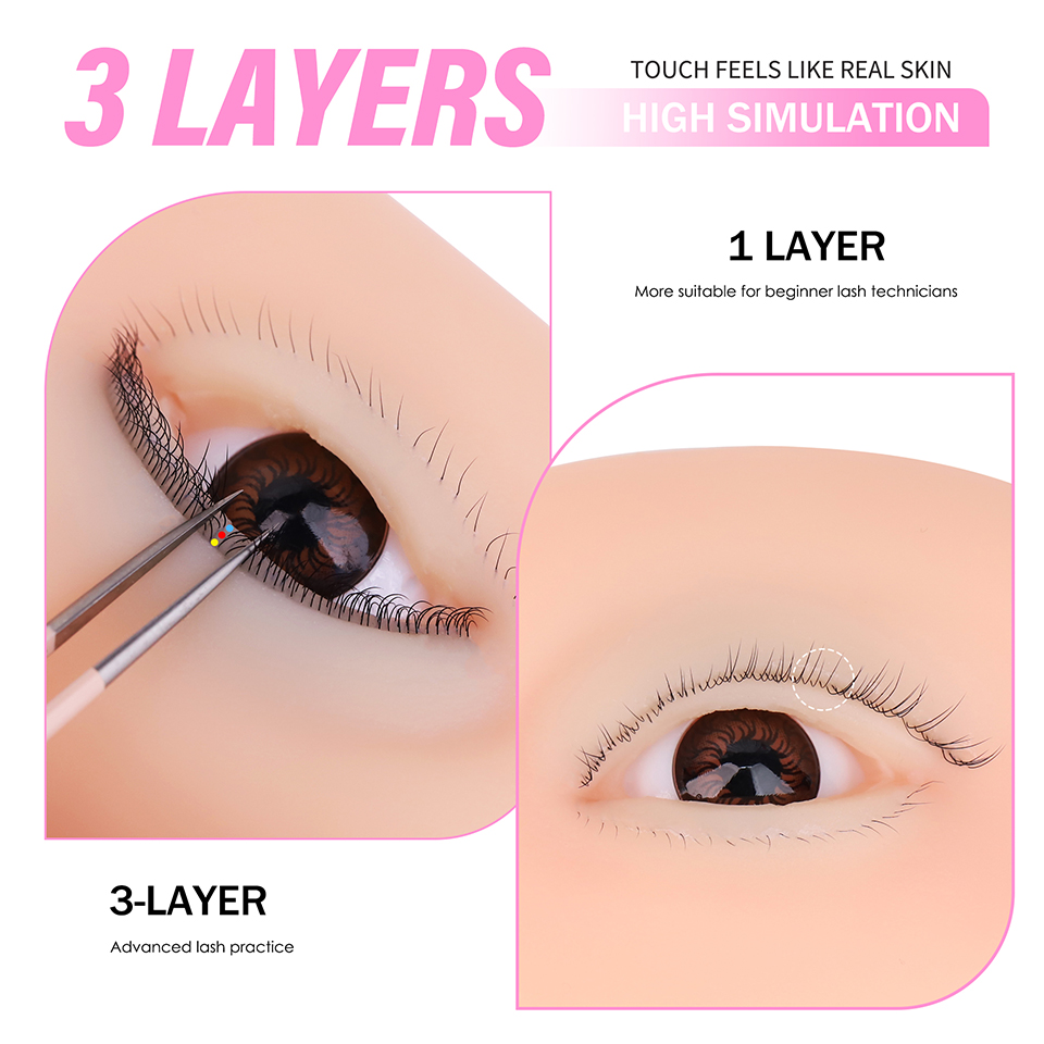 Ojos de Maniquí Reutilizables  - Eyelash Extension Model reseña y precio