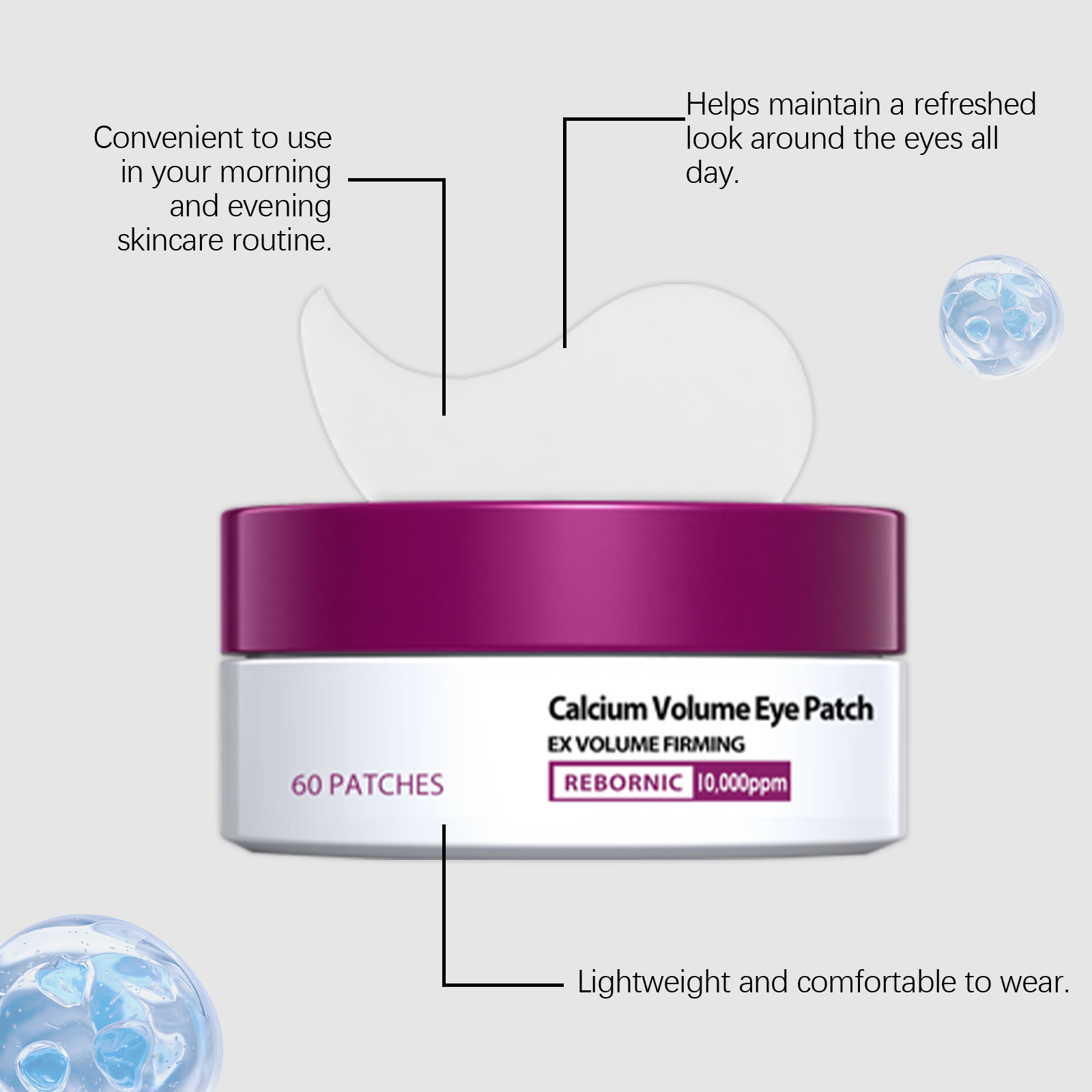 Parche Ocular con Calcio, Colá - Eye Pad Collagen reseña y precio
