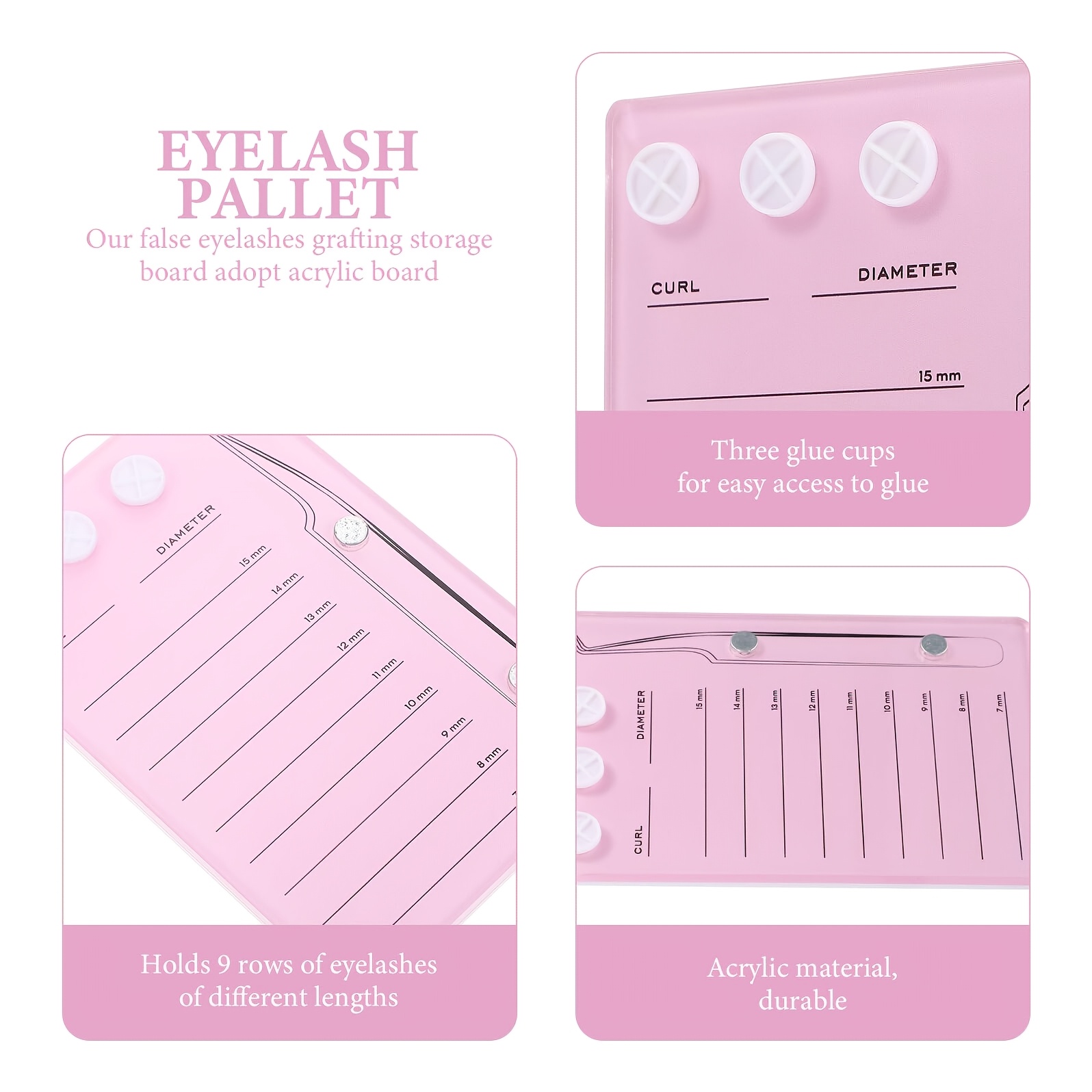 Paleta Magnética de Acrílico p - Eyelash Extension Menu reseña y precio