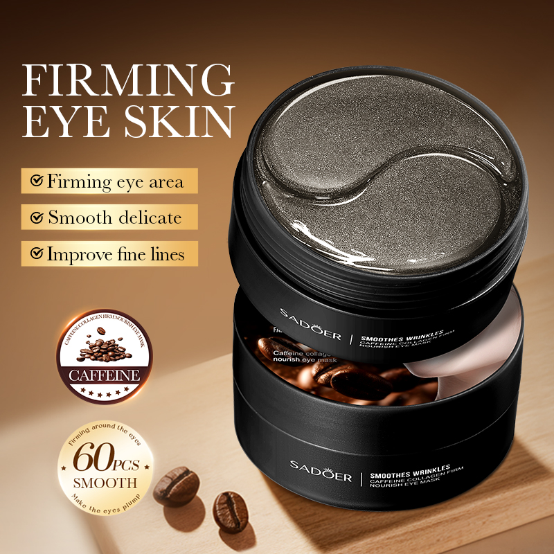 60 uds SADOER caféína cristal  - Eye Pad Collagen reseña y precio