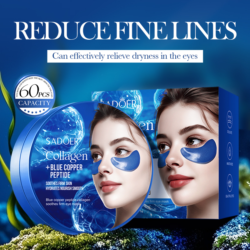 60 uds SADOER caféína cristal  - Eye Pad Collagen reseña y precio
