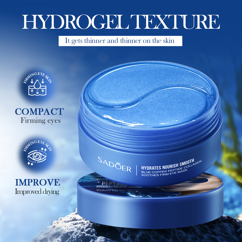 60 uds SADOER caféína cristal  - Eye Pad Collagen reseña y precio