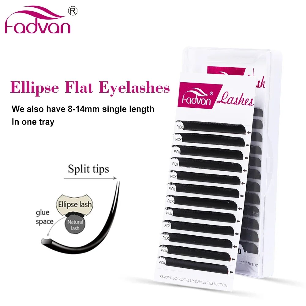 FADVAN elipse plana C/D curvad - Eyelash Extension Permanent reseña y precio
