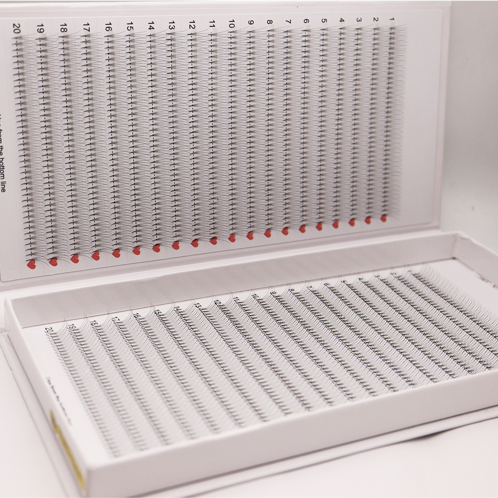 40 líneas 2D 1600 ventiladores - Eyelash Extension Russian reseña y precio